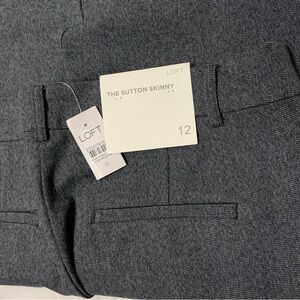 New LOFT Sutton skinny textured pants